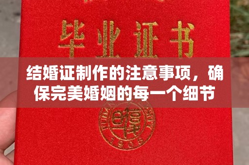 武功结婚证制作的注意事项，确保完美婚姻的每一个细节