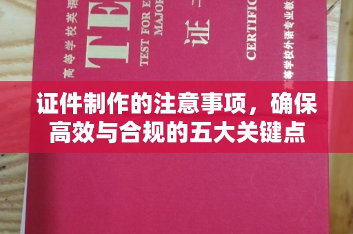 土默特右旗证件制作的注意事项，确保高效与合规的五大关键点